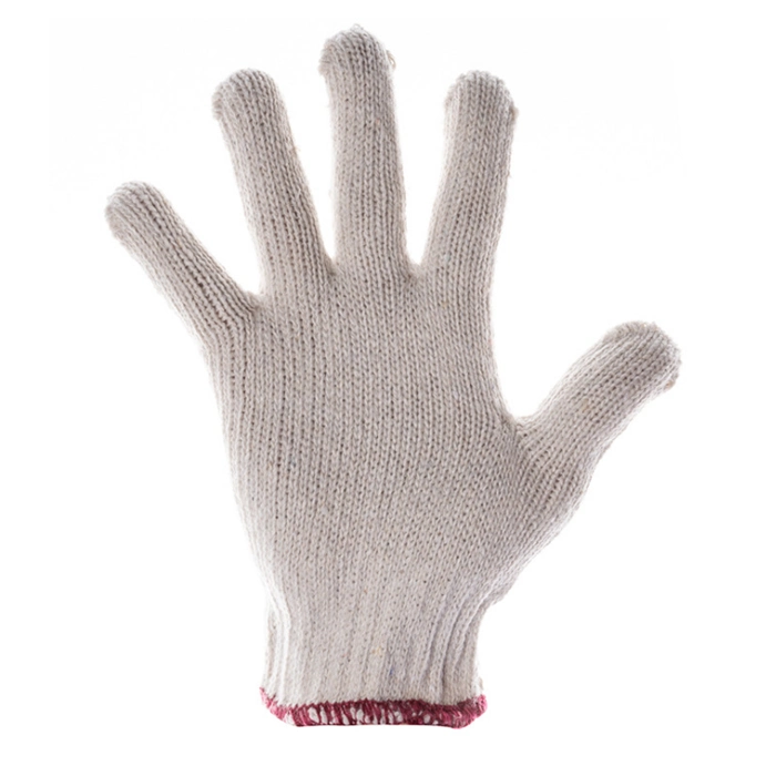 Guantes de mano de obra 500g Guantes blancos de algodón de punto