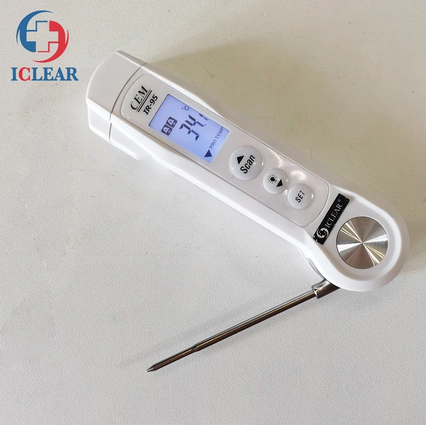 Hochwertiges Laser-Thermometer Faltendes Lebensmittelthermometer