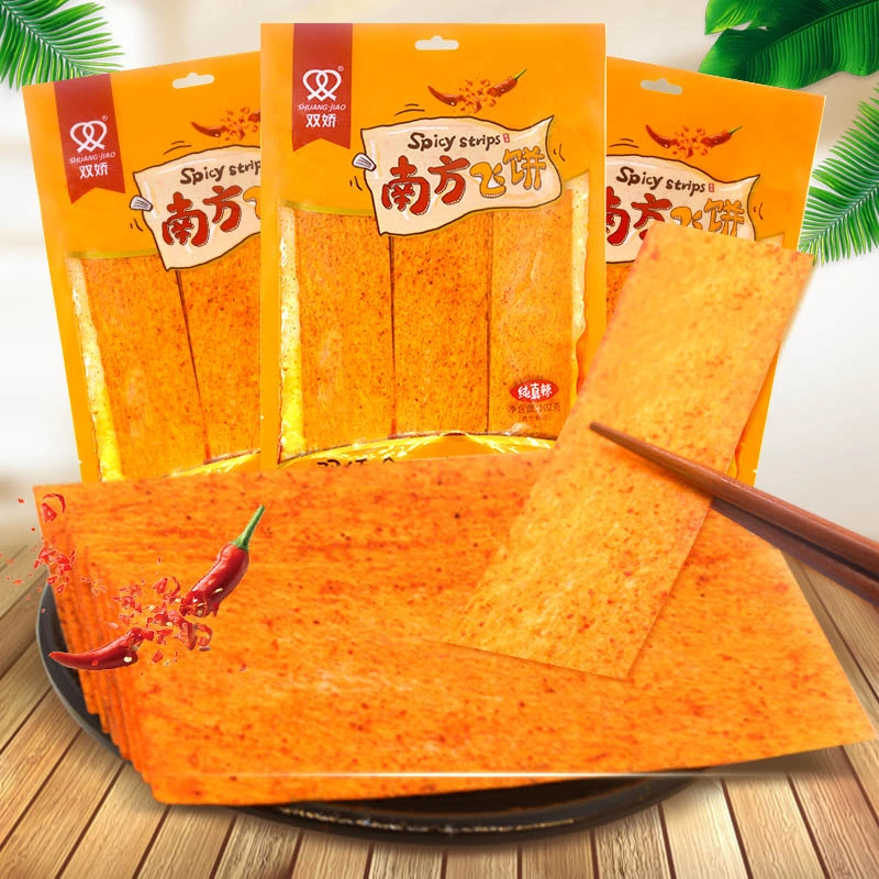 Wholesale Delicioues Spicy Flavored Seasoned Flour Snack Spicy Strips