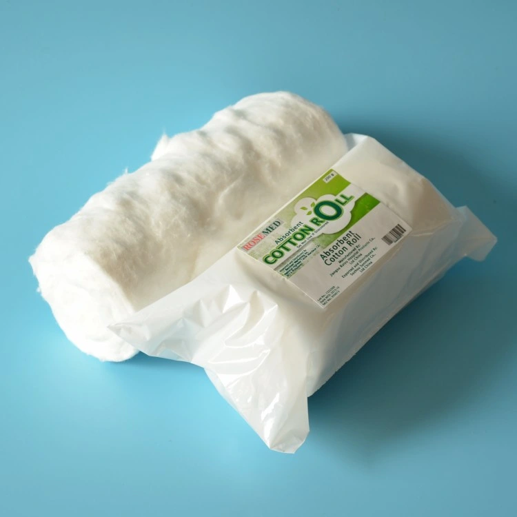 De alta absorción de alta calidad médica clara Rollo de algodón 200g/rollo 500g/rollo con CE FDA ISO
