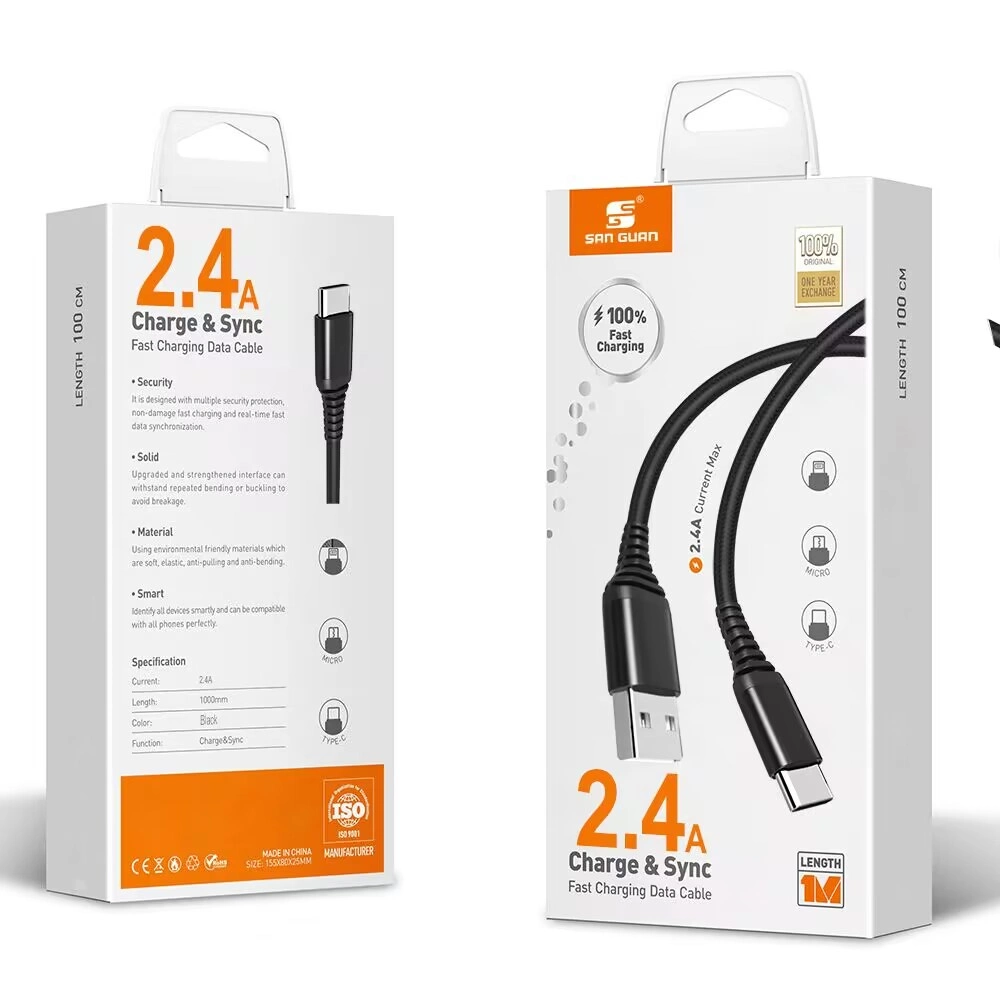 Carga de datos de fábrica cable USB Micro tipo C V8 para Cable Micro para iPhone tipo C Samsung Huawei Xiaomi