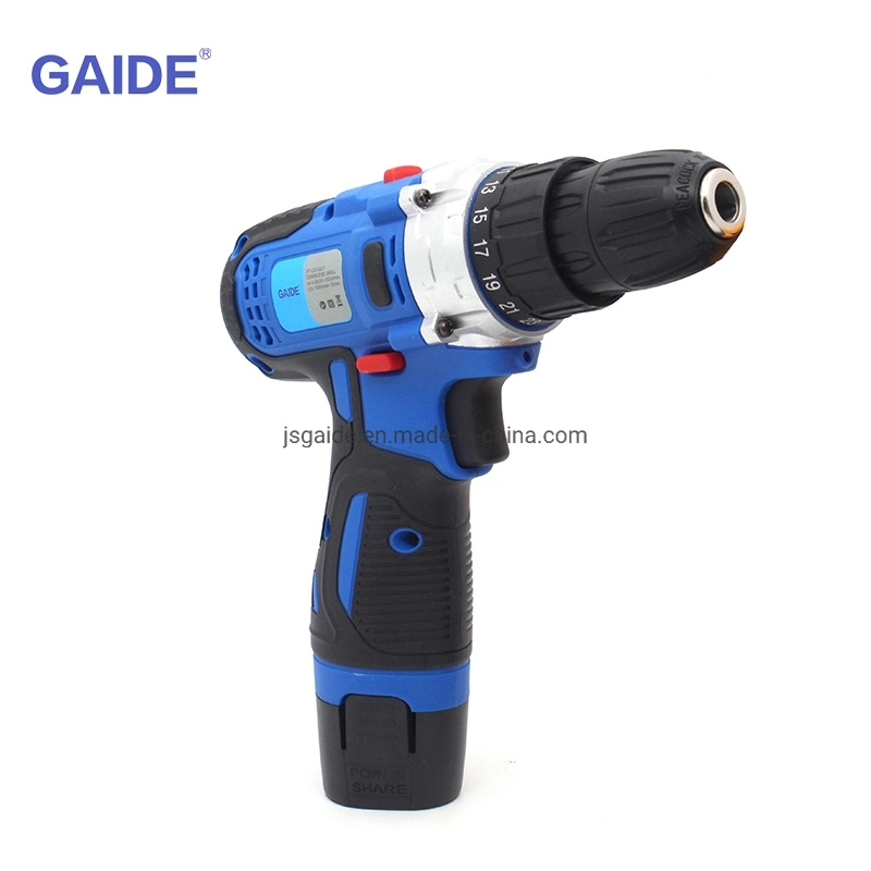 Drill Cordless 12V 2000mAh Two Batteries Toolbox Hand Drill