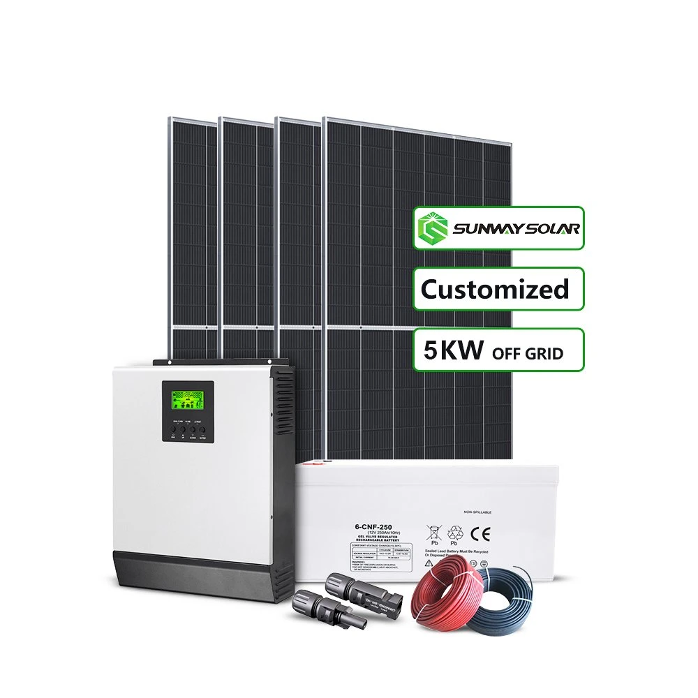 Solar Panel System 15 Kw 200m PV Cable Solar Panel Converter Set 6 Kw Solar Generator