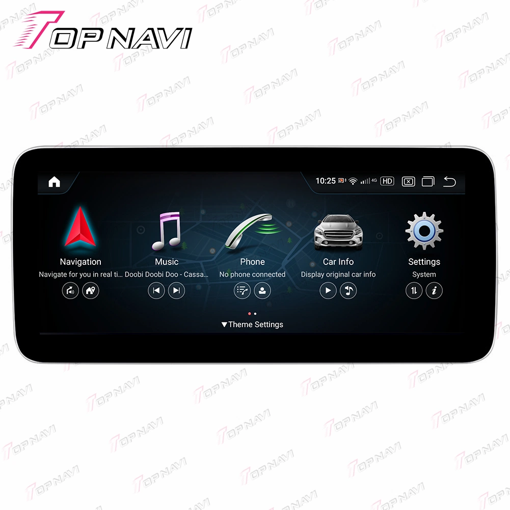 10.25 pouces pour le GPS de voiture Benz classe C 2015 Lecteur de DVD