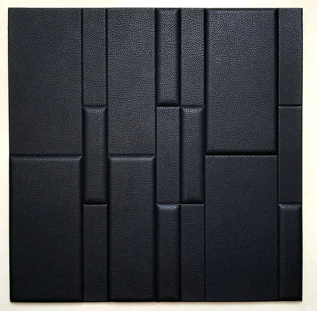 600X600mm Leather Wall Tile Soundproof Wall Covering