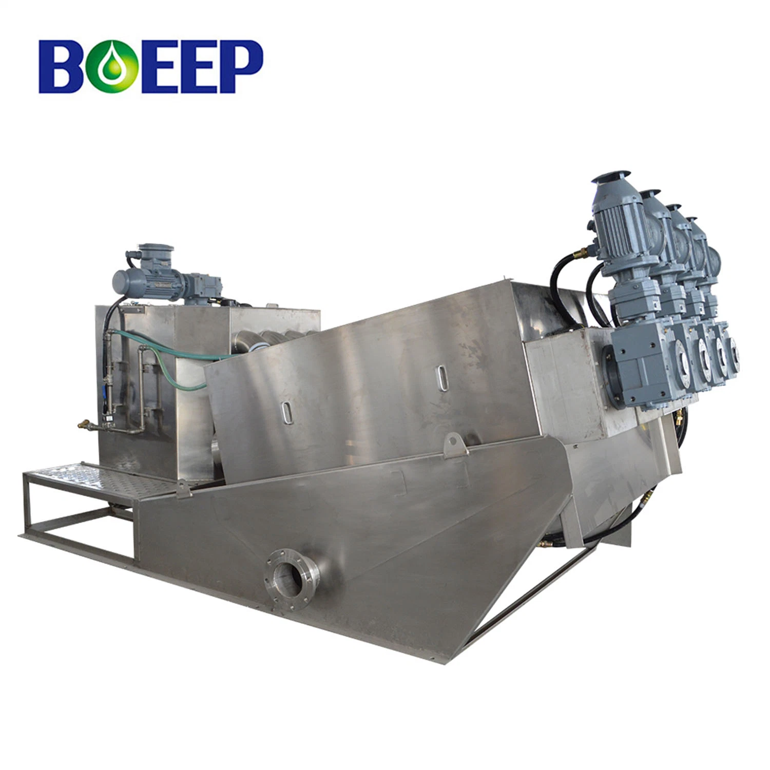 Activated Industrial Wastewater Sludge Dewatering Filter Press Treatment Process