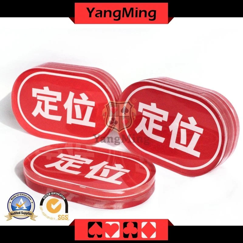 Factory Design Custom Acrylic Dealer Button Niuniu Gambling Poker Table Discard Holder