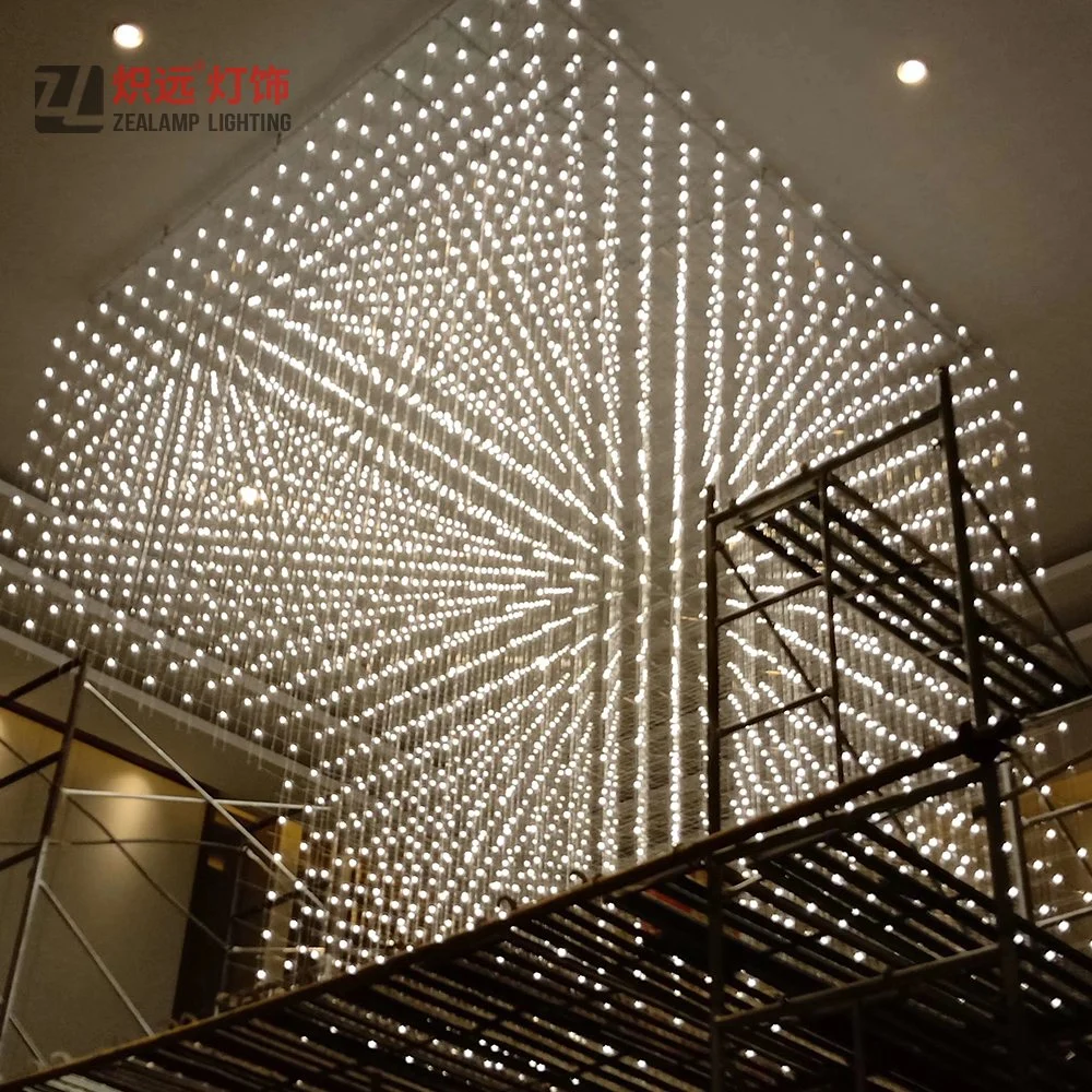 Shopping Mall Custom Made LED Ceiling Lamp Banquet Lobby Lighting