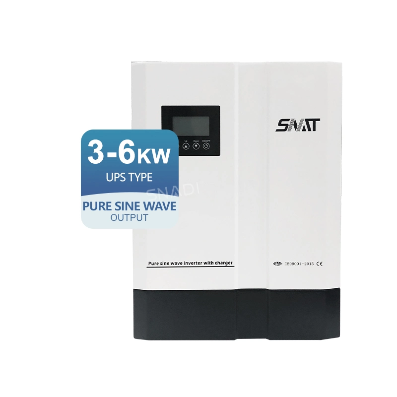 Snat 3kw 4kw 5kw 6kw Onduleur hors réseau à onde sinusoïdale pure avec chargeur