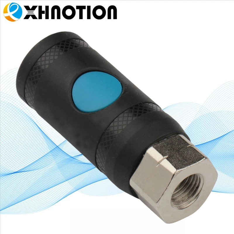 Fabricado en China Xhnotion (SPQ-SF20) neumático ISO6150-B12 Perfil 1/4'' NPT Conector hembra de seguridad botón pulsador acoplamiento rápido acoplamiento roscado hembra