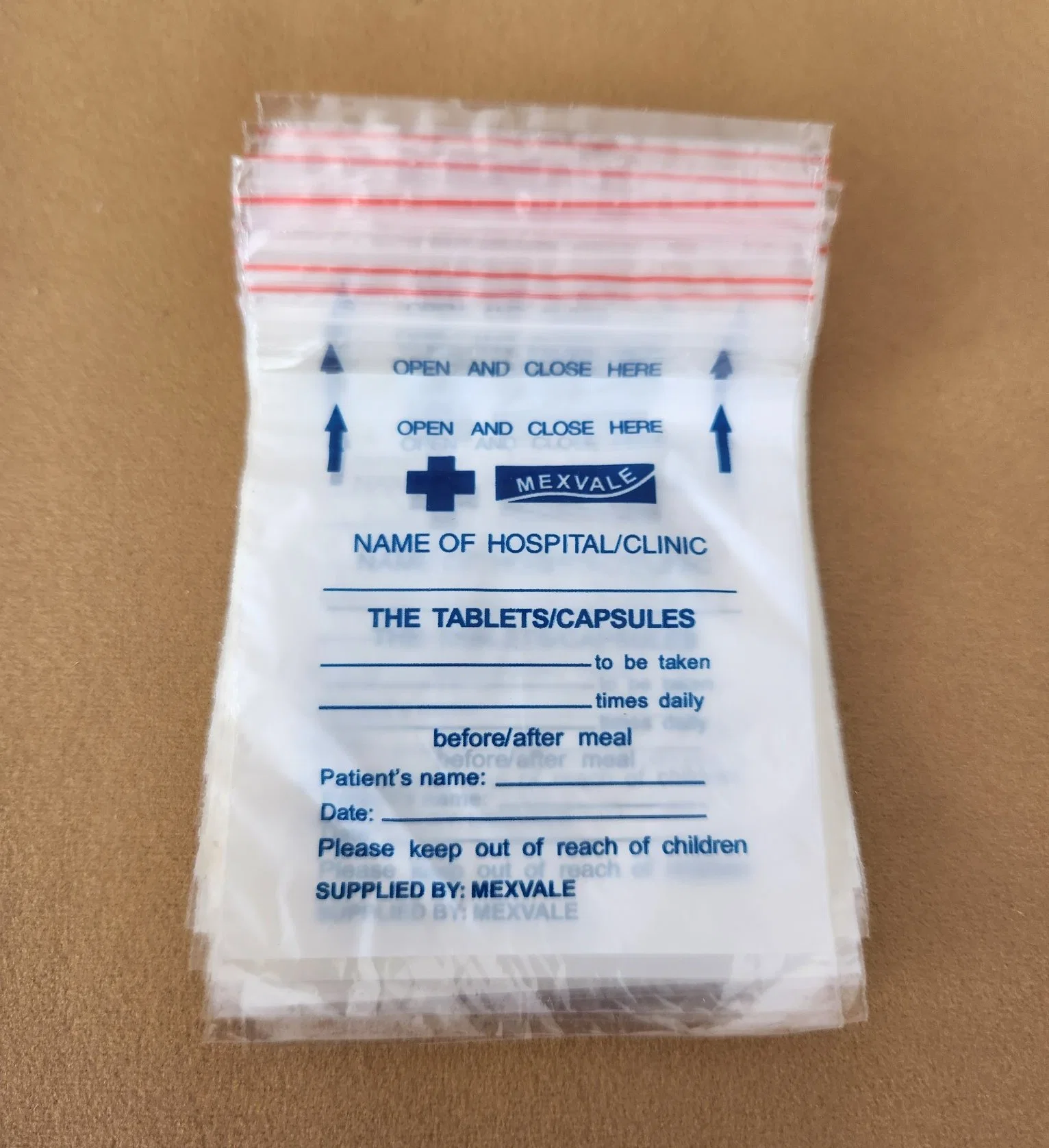 Medicamentos Envelope Medicines sacos Ziplock