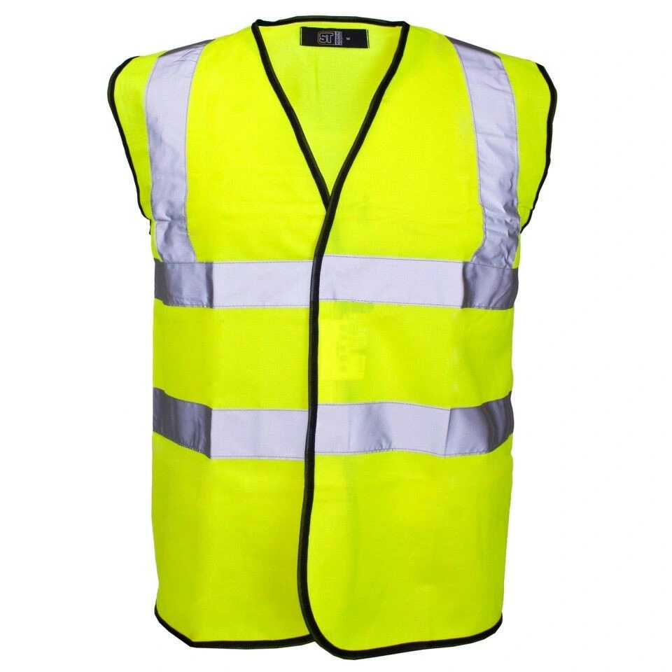 Reflective Workwear Waistcoat Colourful Safety Vest Clothing for Women Men-Red