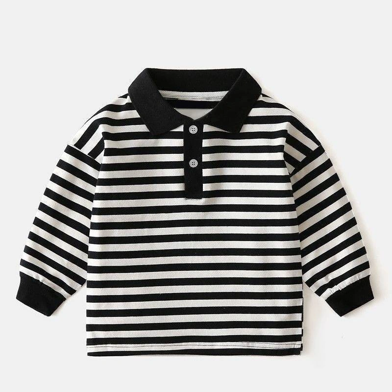 Kids Children Boys Long Sleeve Different Colors New Fashion Boys Polo T Shirt Wear Wholesale/Supplier Yarn Dye Shirt Kids Polo Shirt Fashion Top Baby Wear