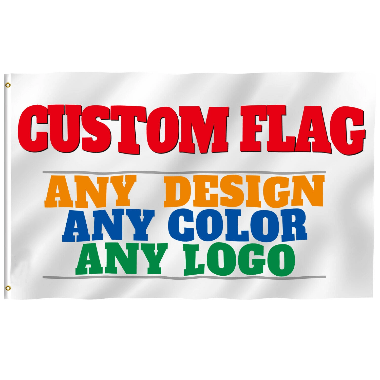 3X5FT Good Quality Digital Printing Full Color Printed 100% Polyester Custom Flags