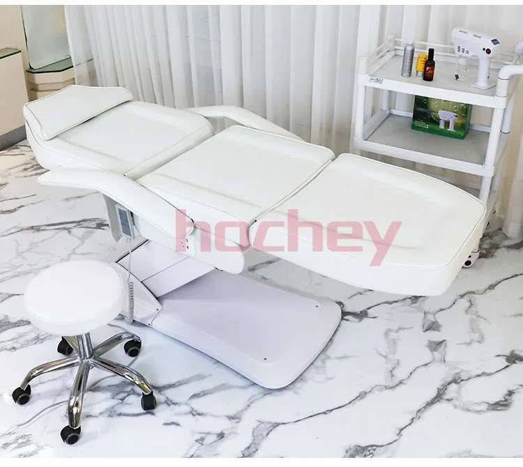 Novo Design Hochey beleza Salão de Massagem Ajustável do mobiliário da Estrutura de Elevação de cama cama dobrável para SPA Facial