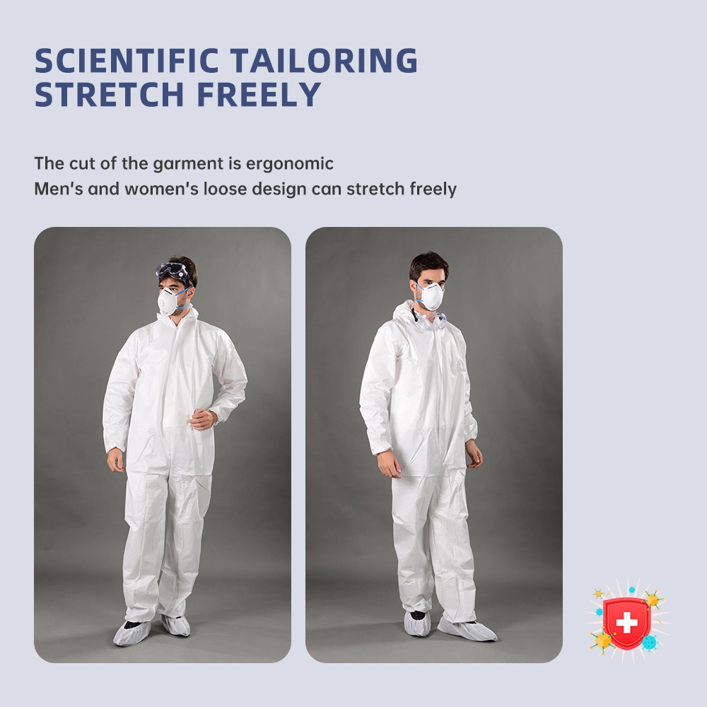 Disposbale Nonwoven PP PE Work Uniform Coverall Hospital Uniforms