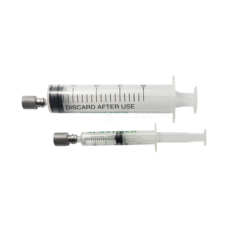 Sy-S032 Cheap Price Factory Medical Reusable Luer Lock Metal Syringe Caps