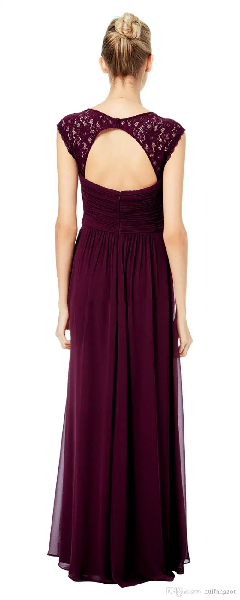 Navy Blue Mother of The Bride Dress Chiffon Bridesmaid Party Wine Evening Dresses Z6006