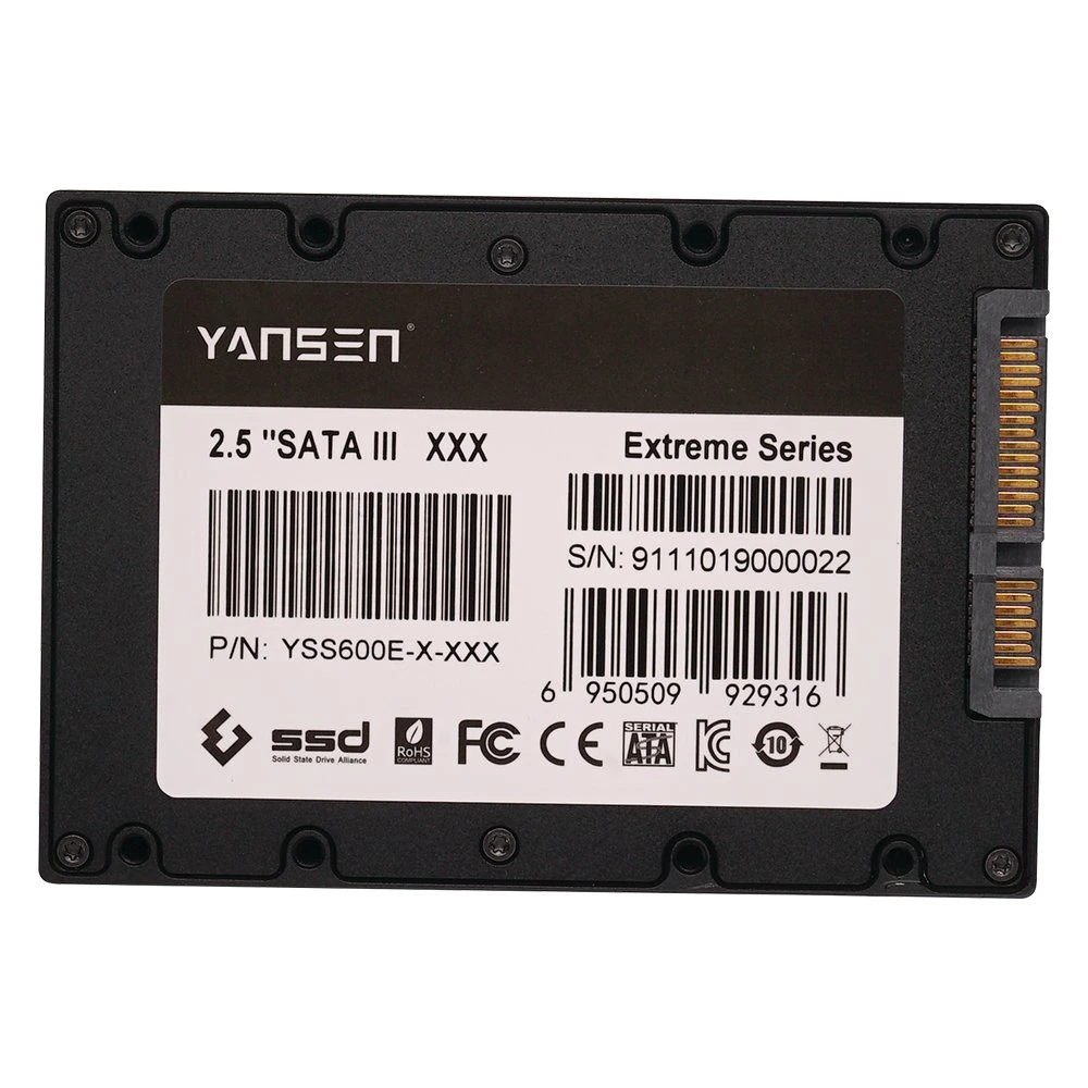 Yansen Internes Solid State-Laufwerk 2,5 Zoll SATA3 SSD 512GB Festplatte für industrielle Maschine