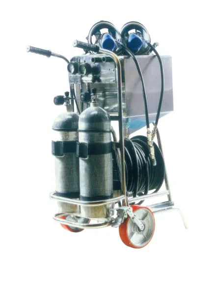 Isolation Breathing Protection Scba Air Supply Unit on Trolly