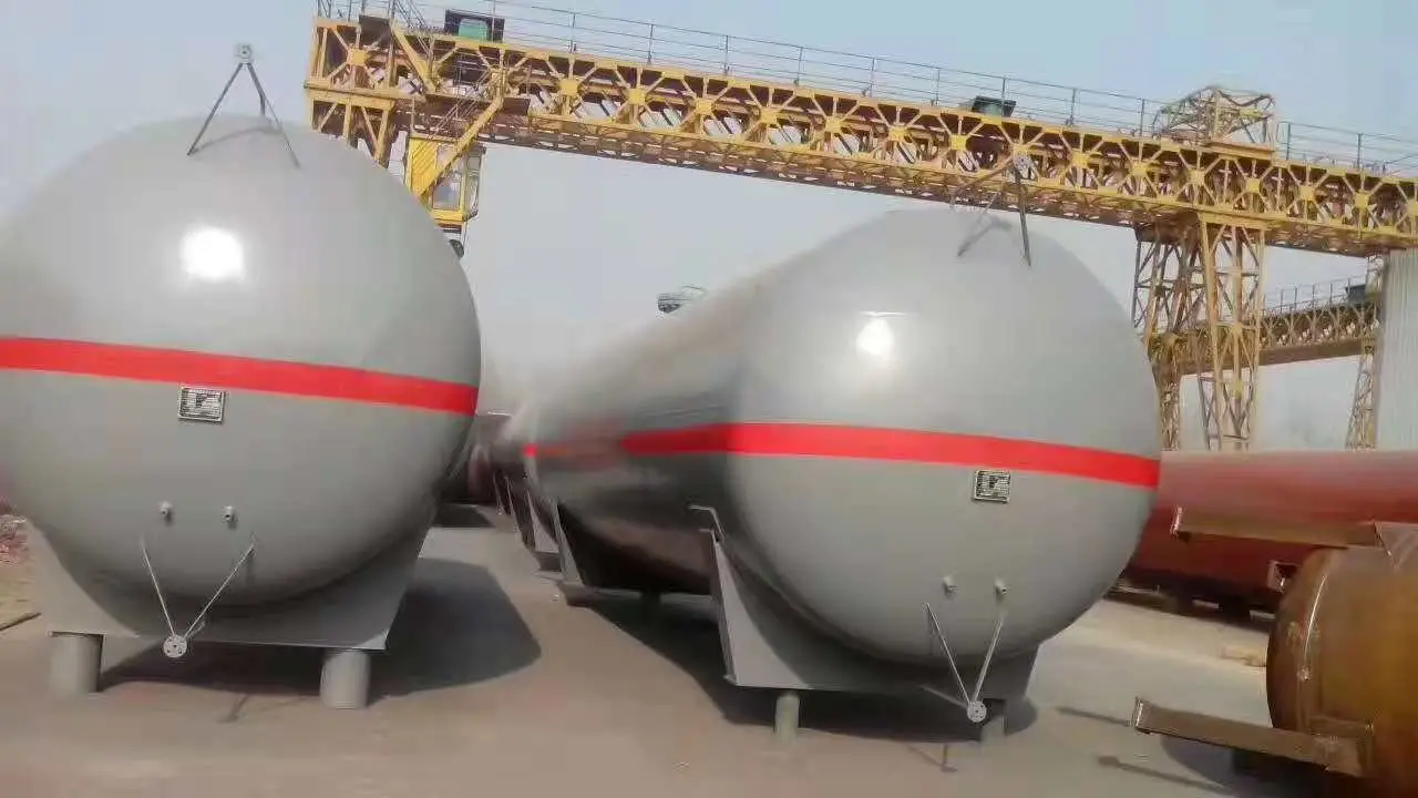 40, 000L 20tons 40m3 Skid-Mounted Propane Butane Storage Tanks for LPG Filling Stations