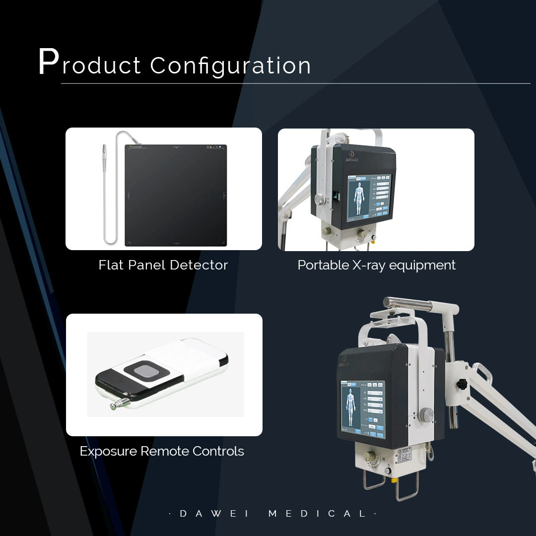 Medizinische Geräte X-ray Medical Digital High Frequency5,3kw Mini Portable X Ray Machine mit DR-System