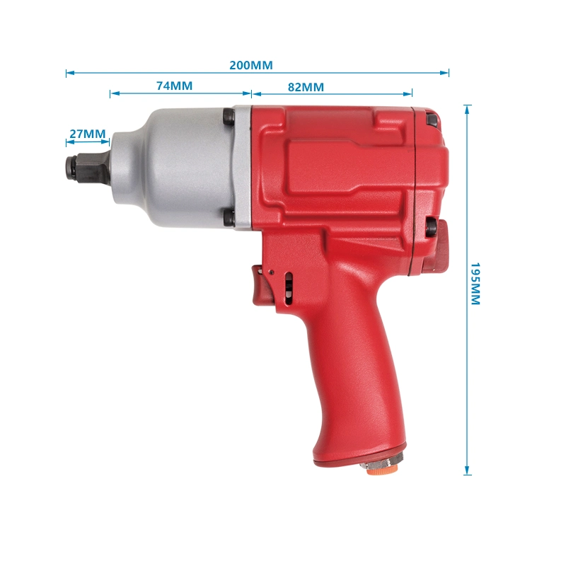 90 Psi Ergonomic Air Pressure Tool with Superior Performance Air Impact Wrench