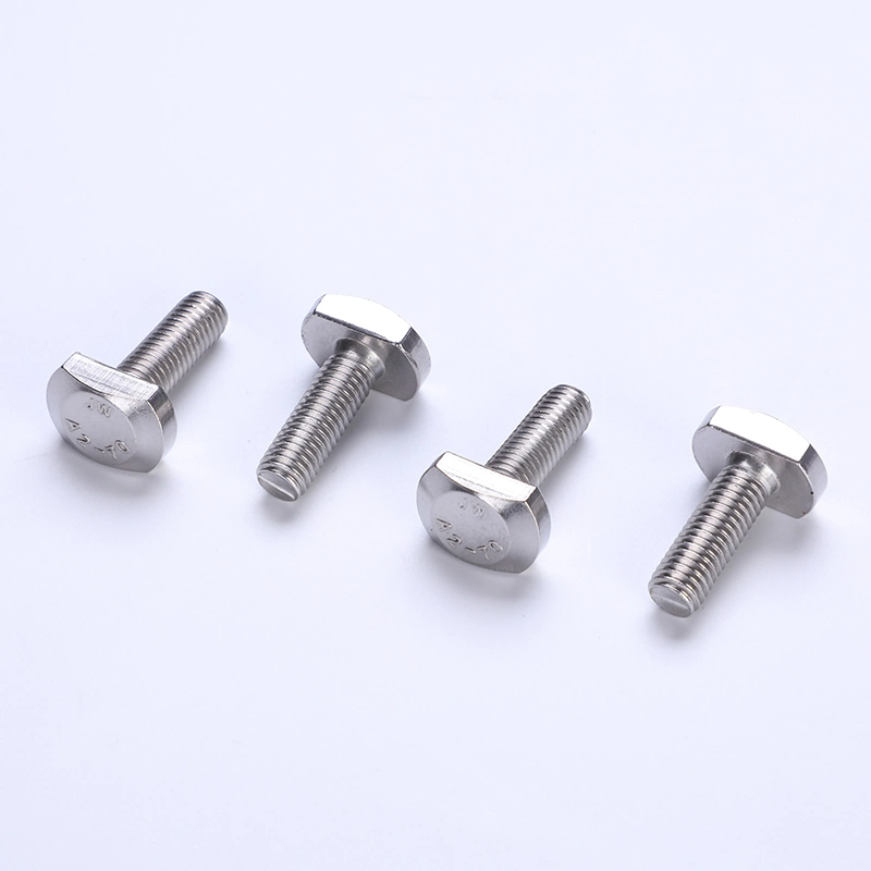 Manufacture Non-Standard T Bolt Square Head Bolt A2/A4 Stainless Steel