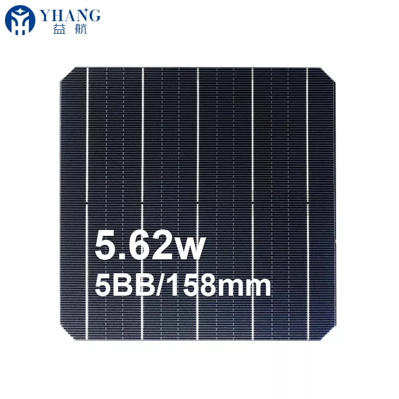 Mono-Photovoltaik-Silizium 22,5% Solarpanel 5BB Silizium Wafer Solar Zelle