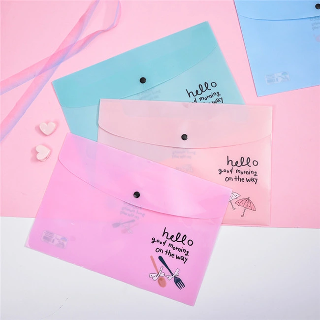 Stationery Cute Fashion Plastic File Bag Student Stationery Test Paper Bag