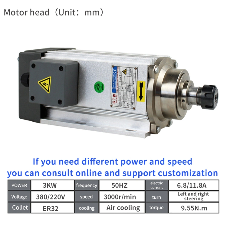 Atc Motor for CNC Router 3kw Automatic Tool Change Milling Electric Spindle