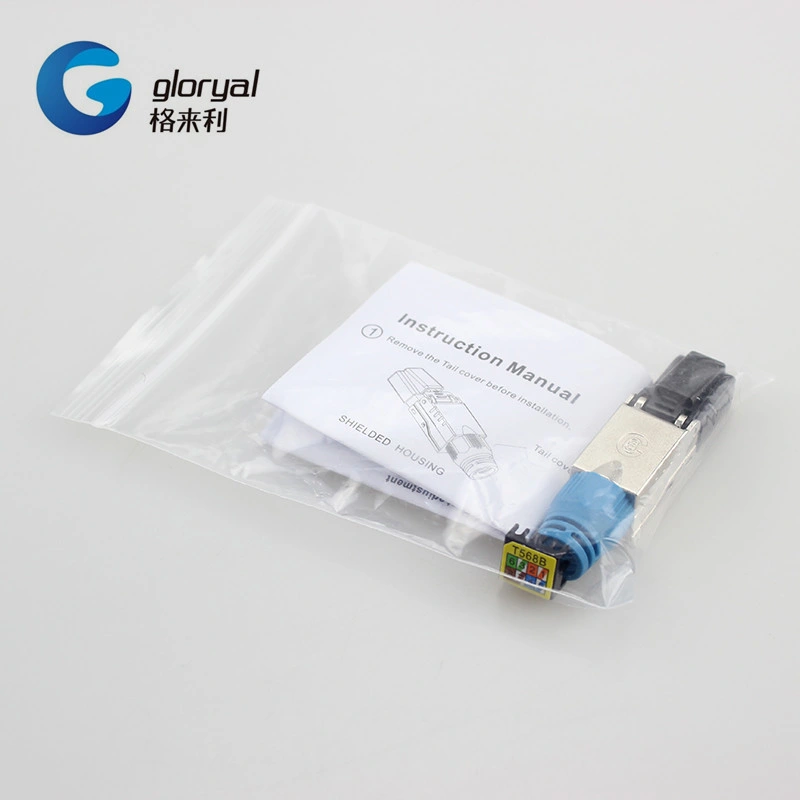 FTP STP RJ45 Cat. 8 Conector modular acessível sem ferramentas Plug