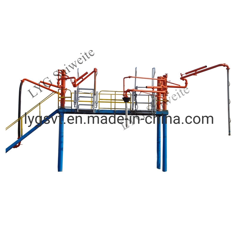 Truck Tanker Safe Access Mobile Movable Platform Ladder with Wheels