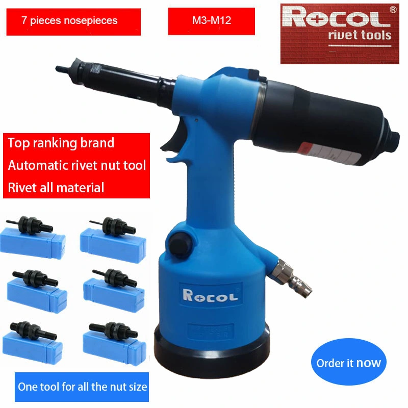 M3-M12 Pneumática de ar a Porca Rebite Ferramentas pistola