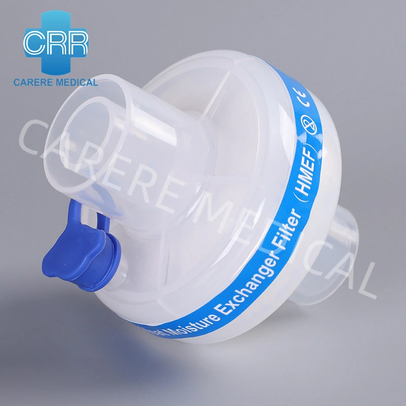 Adult Medical Products with CE ISO Disposable Heat Moisture Exchanger Filter with Foam Medical Equipment Hmef Filter BV Fliter for Hospital Equipment ICU