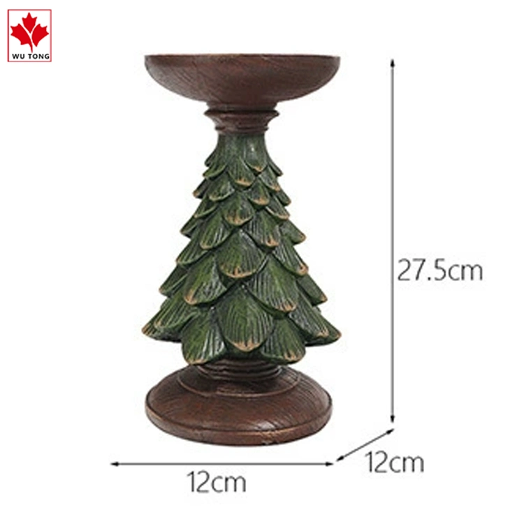 Christmas Tree Resin Candlestick Display Window, Porch, Candle Tabletop Decoration