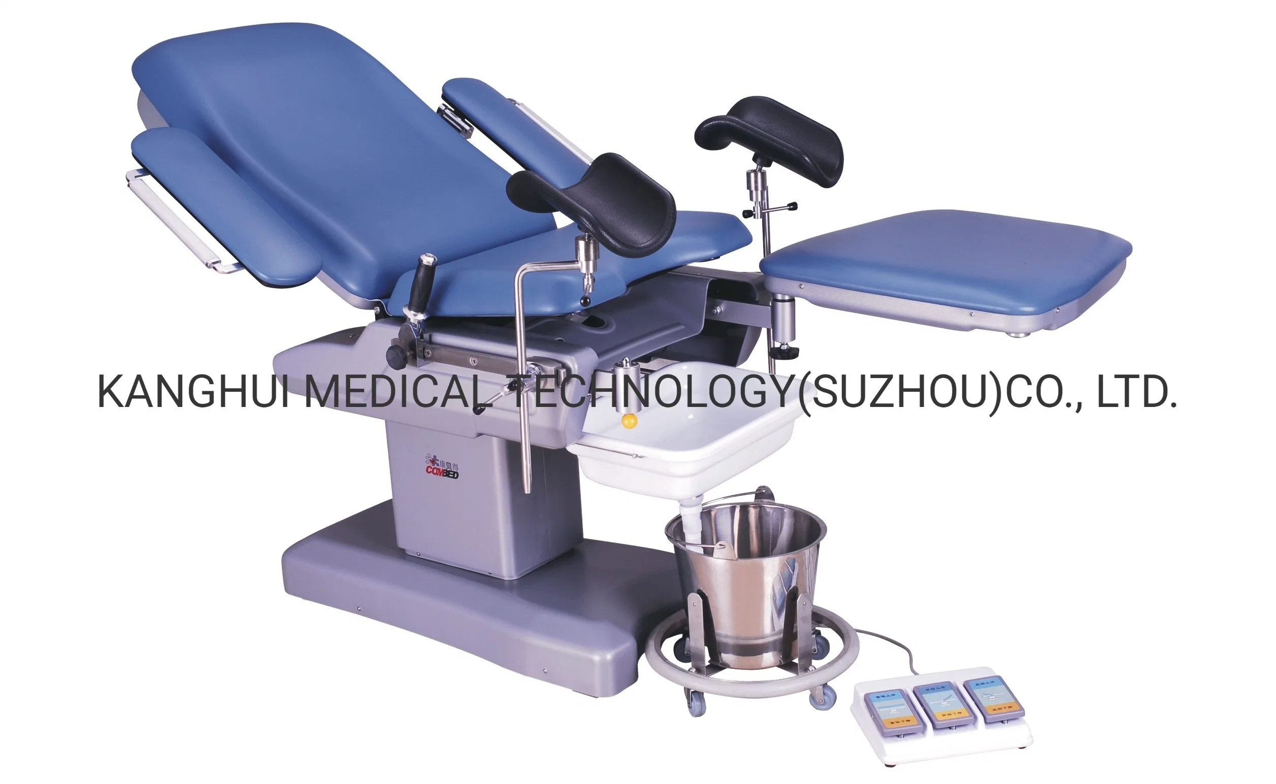 Electric Adjust Engineering Plastic Material Women Delivery Bed with Swing Assist Platform