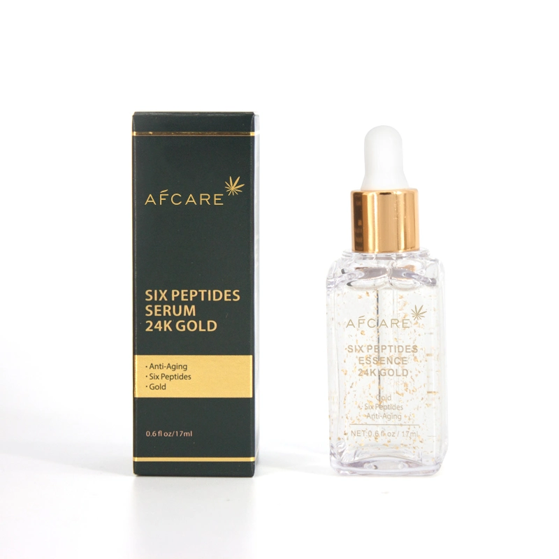 Private Label Organic 24K Gold Serum Feuchtigkeitsspendende Aufhellung Afcare Hautpflege Essenz