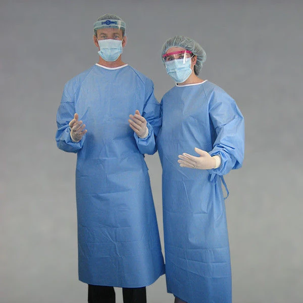 Vêtements d'hôpital robes de patient Spunbond PP jetable de chirurgie