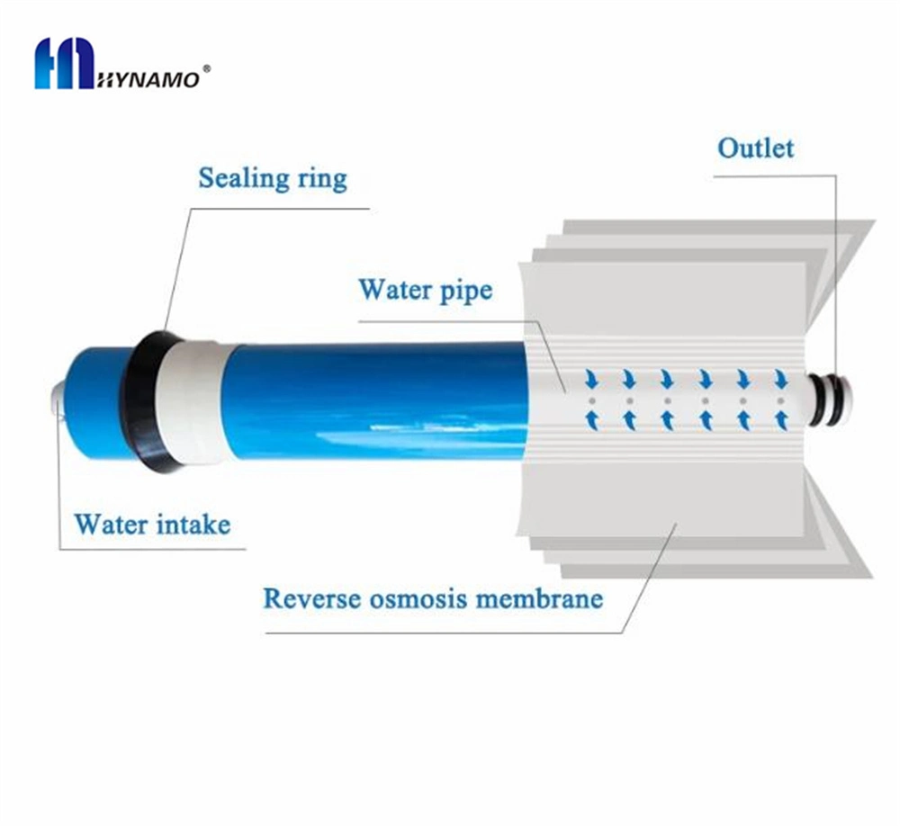 Doméstico 600 GPD 3013 Osmosis inversa membrana Pricero para pozo Purificador de agua Partes de filtro de agua Accesorios doméstico Vontron 50gpd RO Membrana