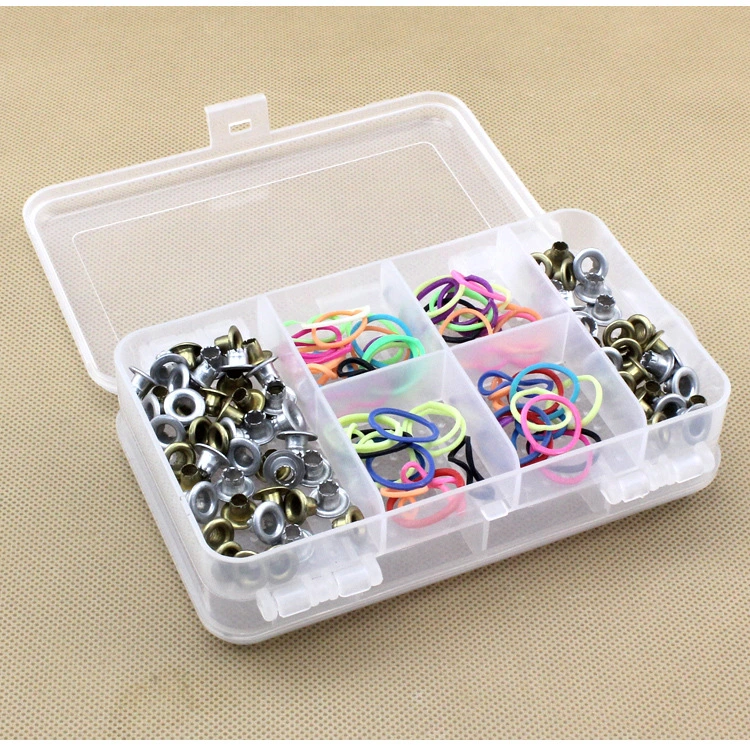 Double Sided Plastic Transparent Versatile Storage Box with 10 Compartments