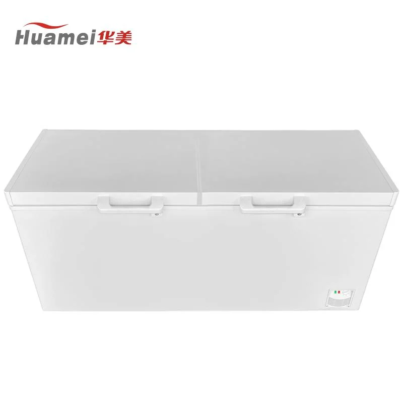 446L Large Volume Supermarket Double Door Ice Cream Freezer