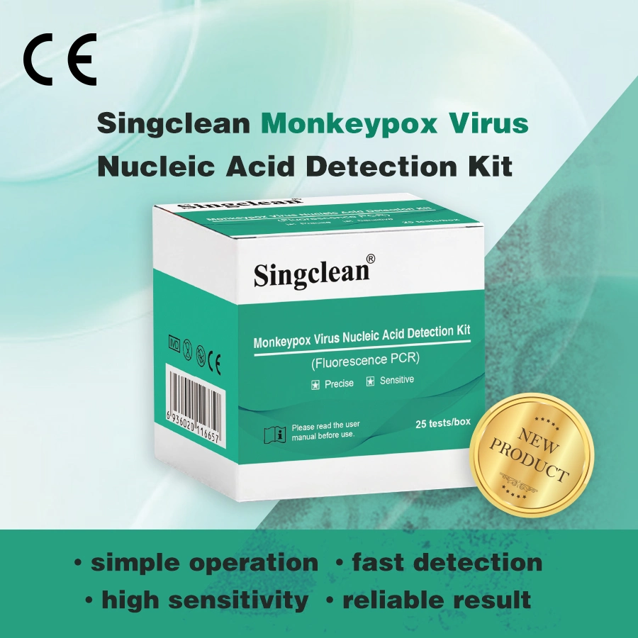 Les cartons d'un an Singclean/OEM 25 Tests/Kit, 50 tests/Kit Kit de test de la variole du singe Fabricant rapide