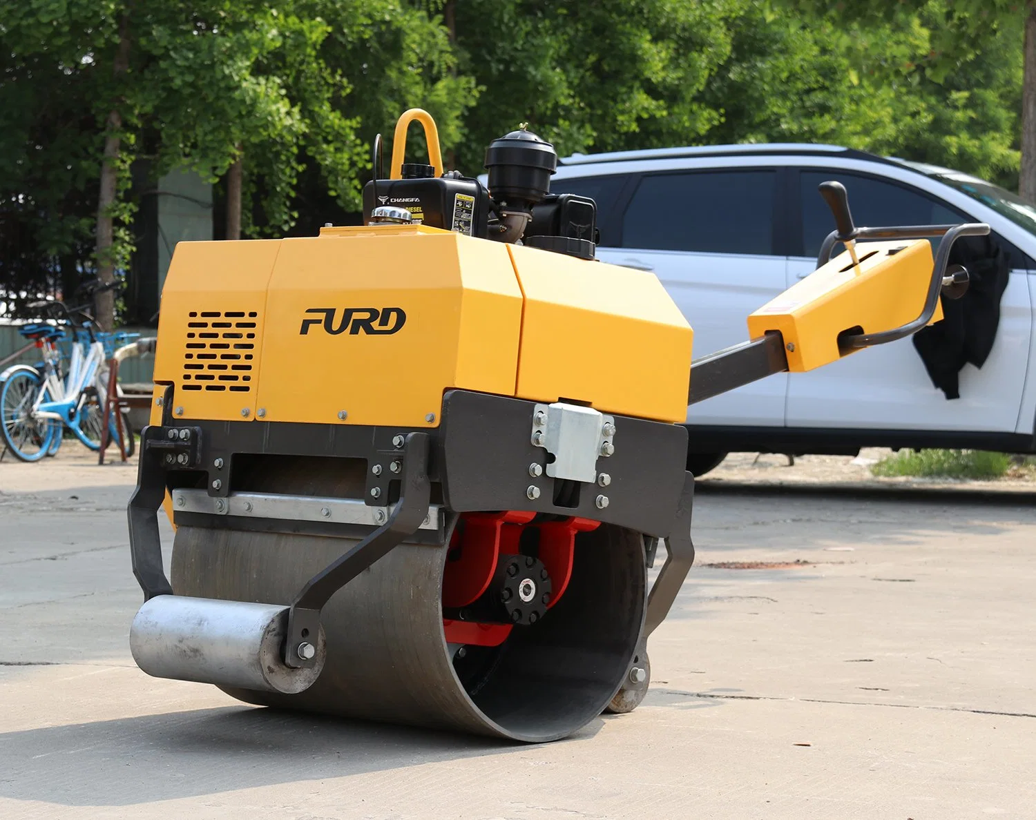 Fyl-750 Manual Roller Small Roller Single Drum Vibratory Roller