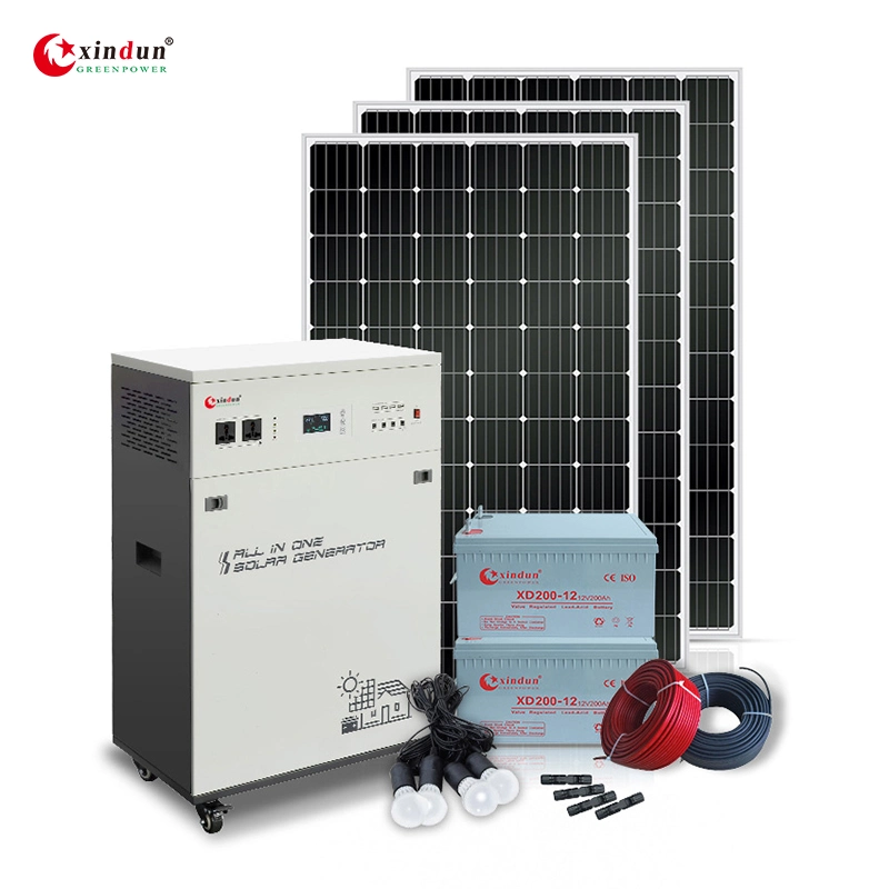 2kW Mini Hybrid Standard Großhandelspreis All in One Solar Generator-Energiesystem