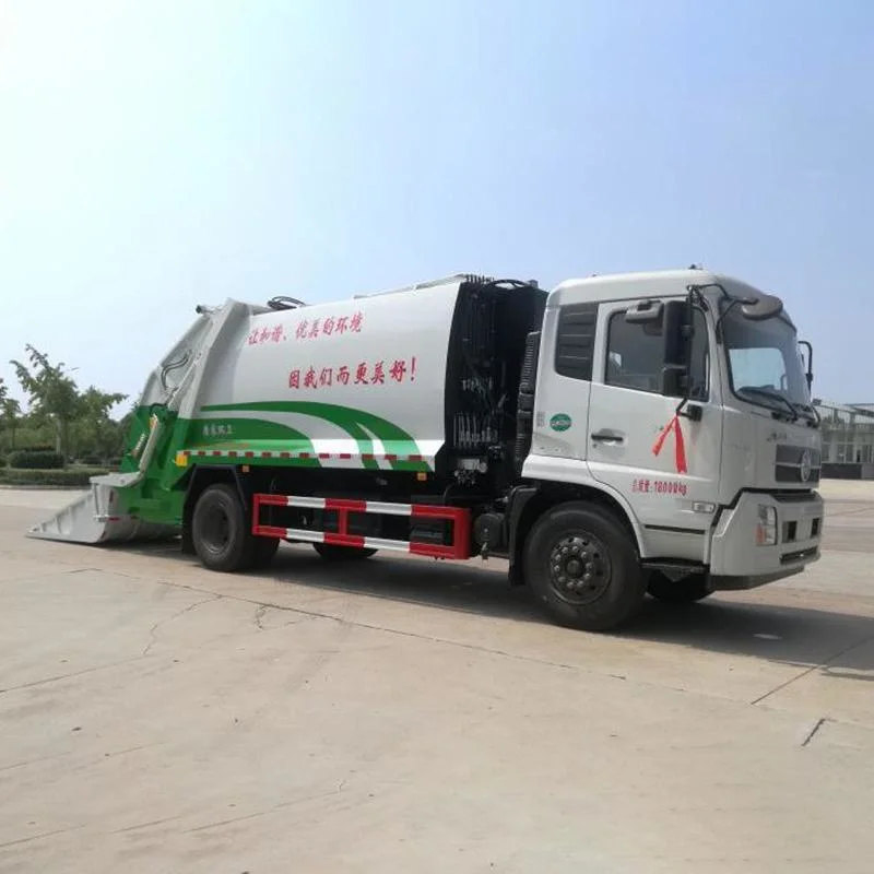 Camión de basura Dongfeng de tipo compresión de 6cbm 10m³