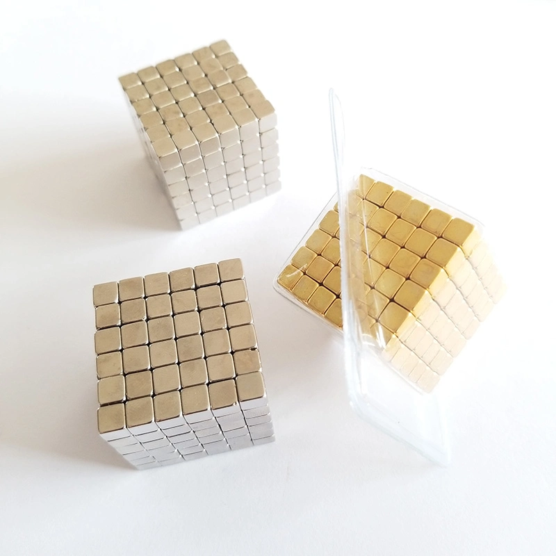 216pcs imanes magnéticos de los bloques de titulares de la escultura de cubo cuadrado Puzzle cubos de magia para niños DIY juguetes educativos para niños (3mm).