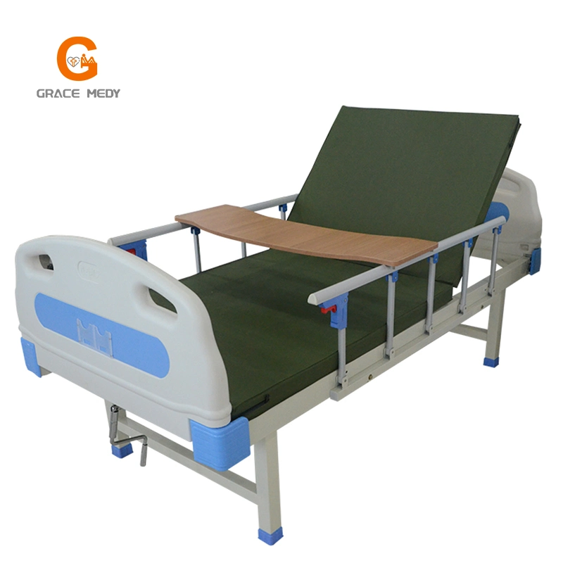 One Function Hospital Bed Single Crank ABS Manual Medical Hospital Bed