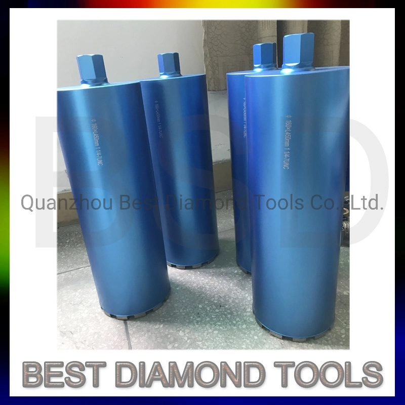 Diamond Core Drill Bit with Maximum Hole Production Through Hard Concrete