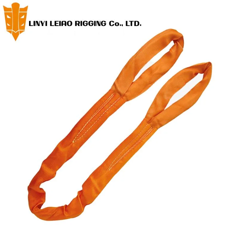 High Strength Polyester Round Lifting Belt Sling Material Handling